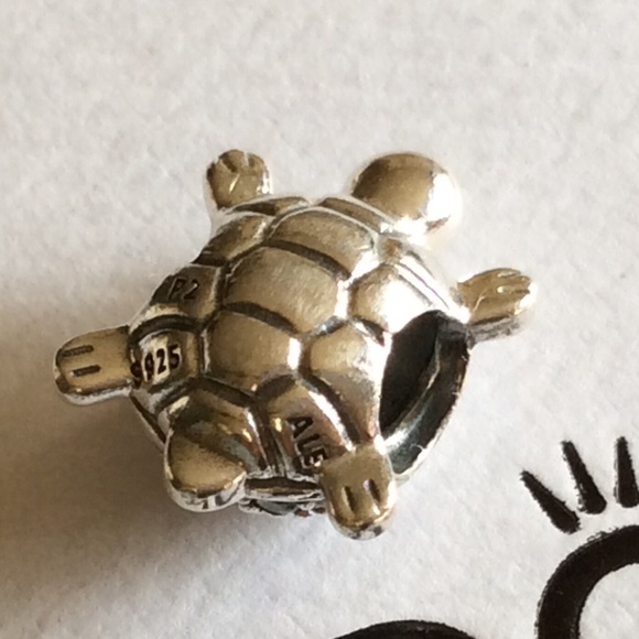 Pandora Turtle charm with clear stones - Picture 3 of 4